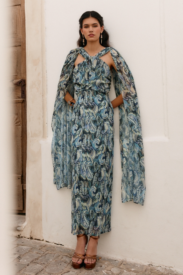 Graciela Estampado azul