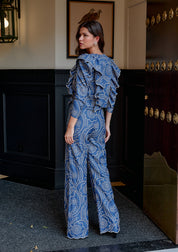 Pantalon bleu gardénia