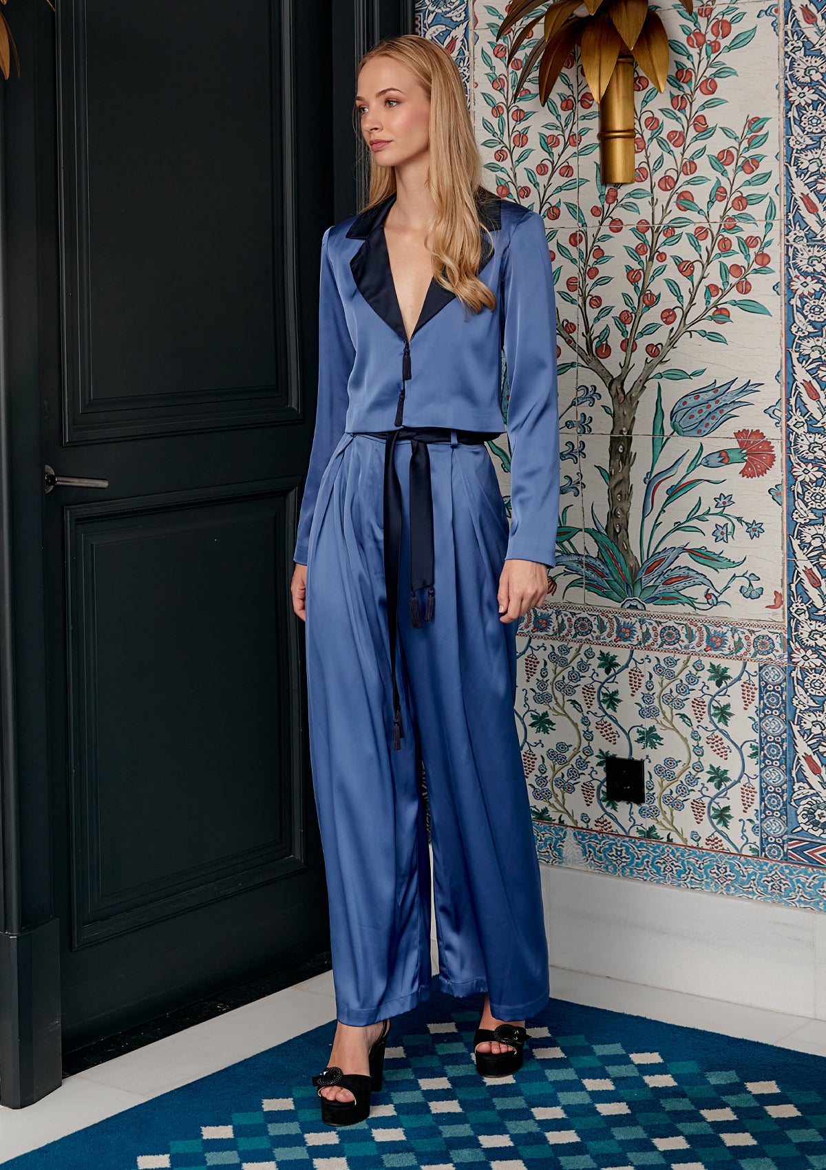Pantalon Clavel bleu