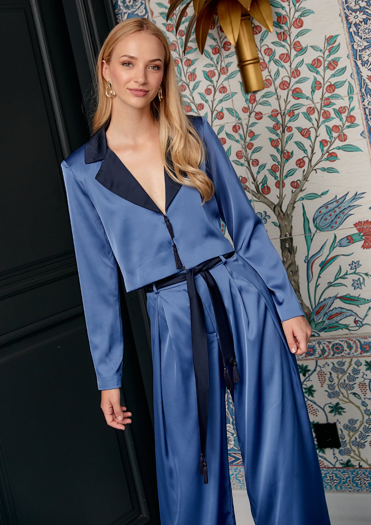 Pantalon Clavel bleu