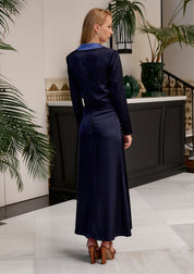 Veste bleu marine violette
