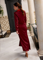 Veste bordeaux violette