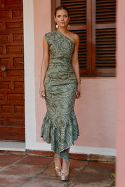 Camila bordado verde