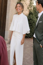 Dalia blanco - Vestidos de invitada para bodas y eventos | Cho Atelier