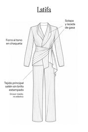 Latifa chaqueta azul marino
