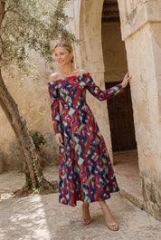 Sara estampado - Vestidos de invitada para bodas y eventos | Cho Atelier