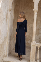 Gisella azul marino - Vestidos de invitada para bodas y eventos | Cho Atelier