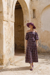 Olaya top estampado - Vestidos de invitada para bodas y eventos | Cho Atelier