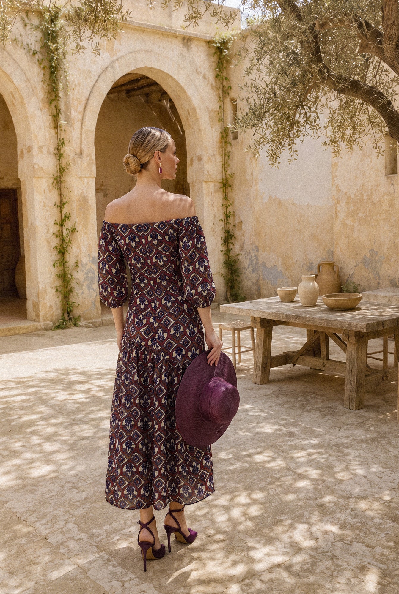 Olaya falda estampado - Vestidos de invitada para bodas y eventos | Cho Atelier