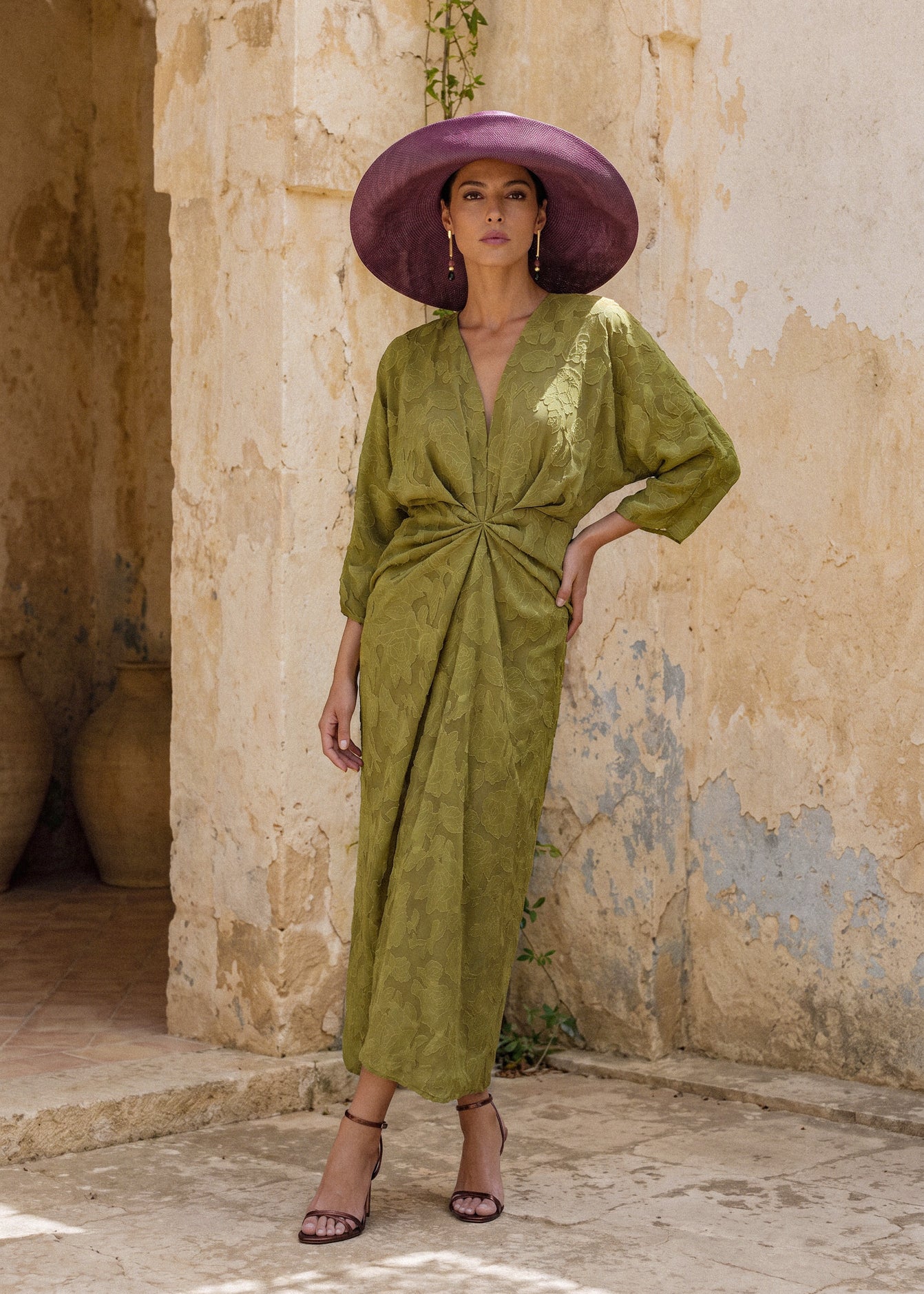 Zaida verde - Vestidos de invitada para bodas y eventos | Cho Atelier