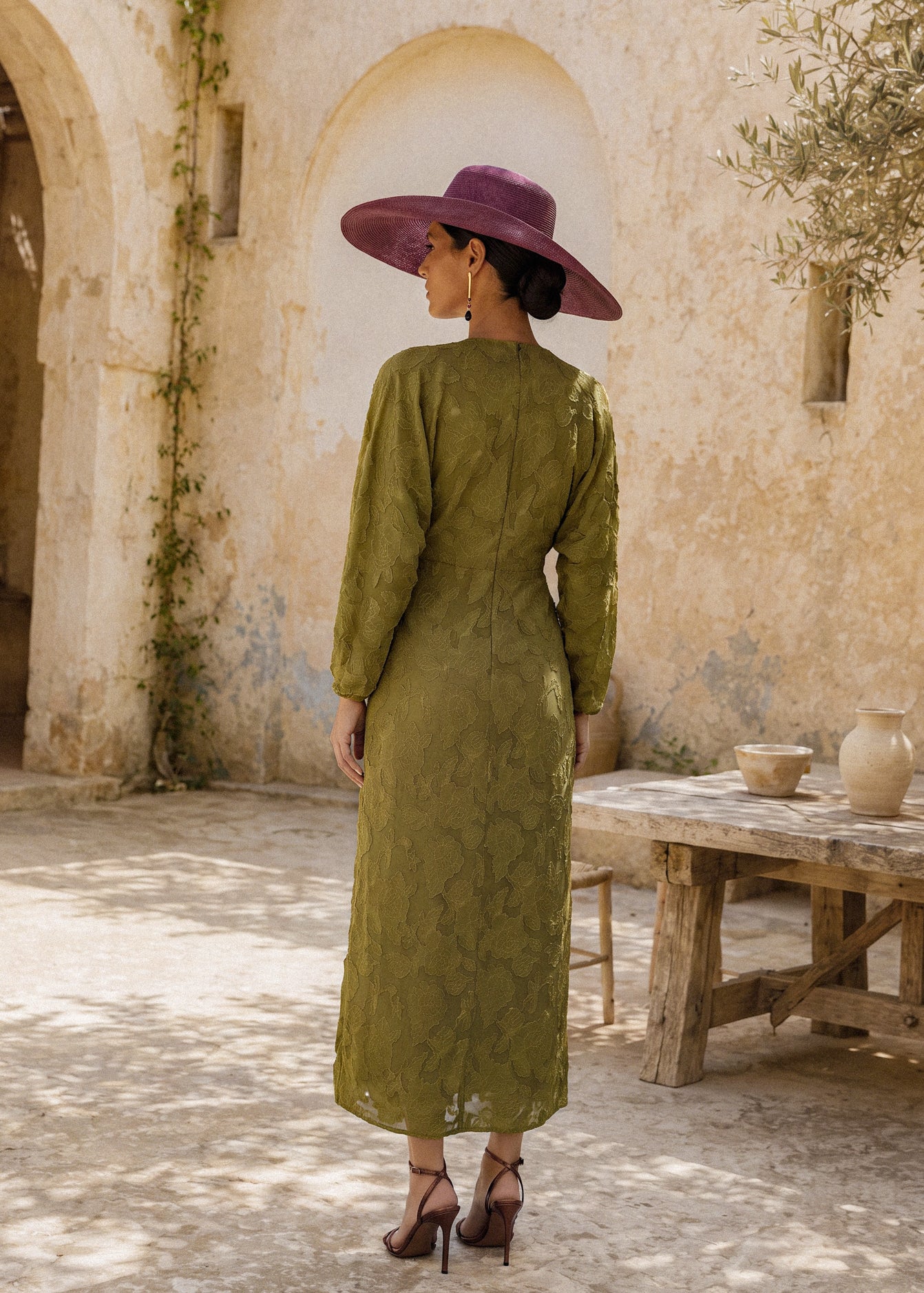 Zaida verde - Vestidos de invitada para bodas y eventos | Cho Atelier