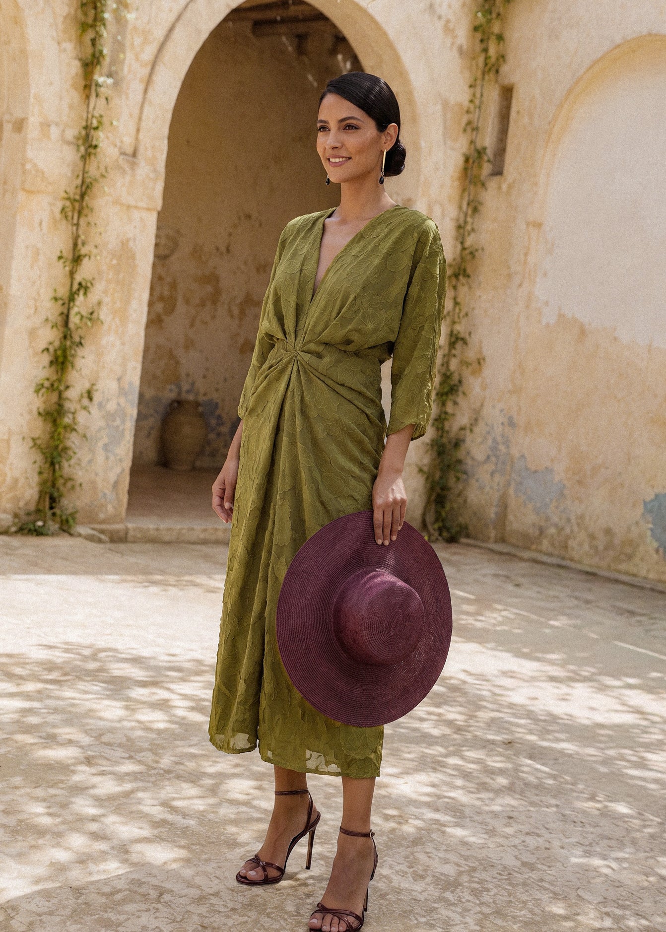 Zaida verde - Vestidos de invitada para bodas y eventos | Cho Atelier