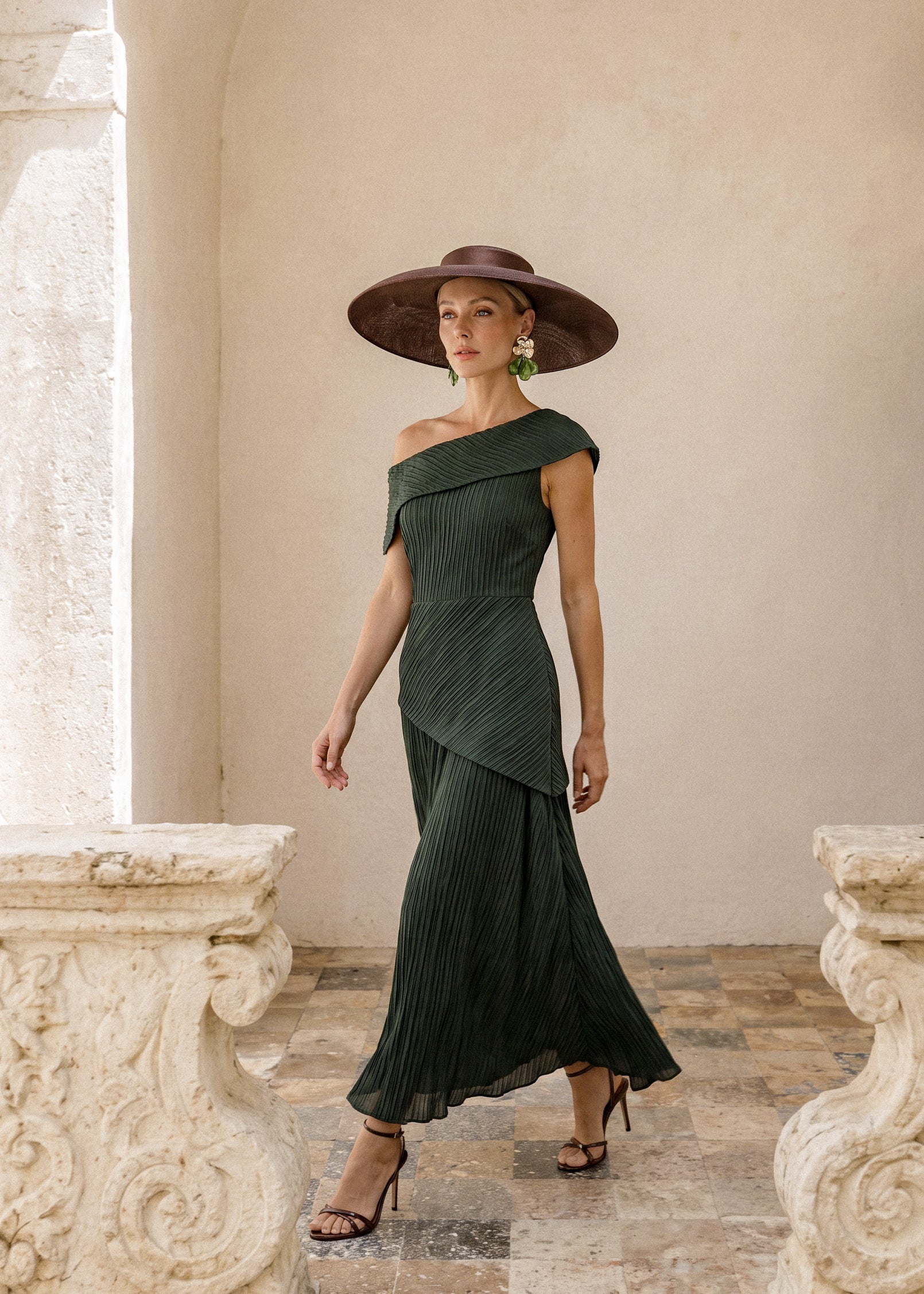 Yasmin verde oscuro - Vestidos de invitada para bodas y eventos | Cho Atelier