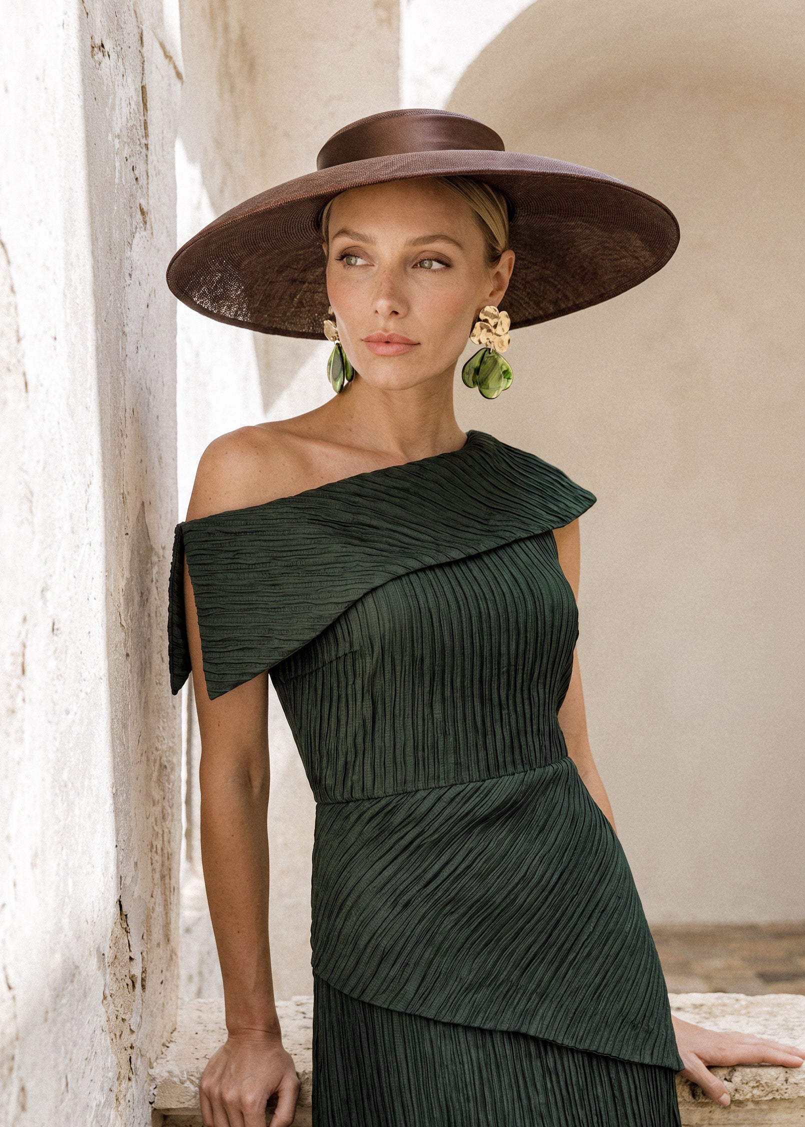 Yasmin verde oscuro - Vestidos de invitada para bodas y eventos | Cho Atelier