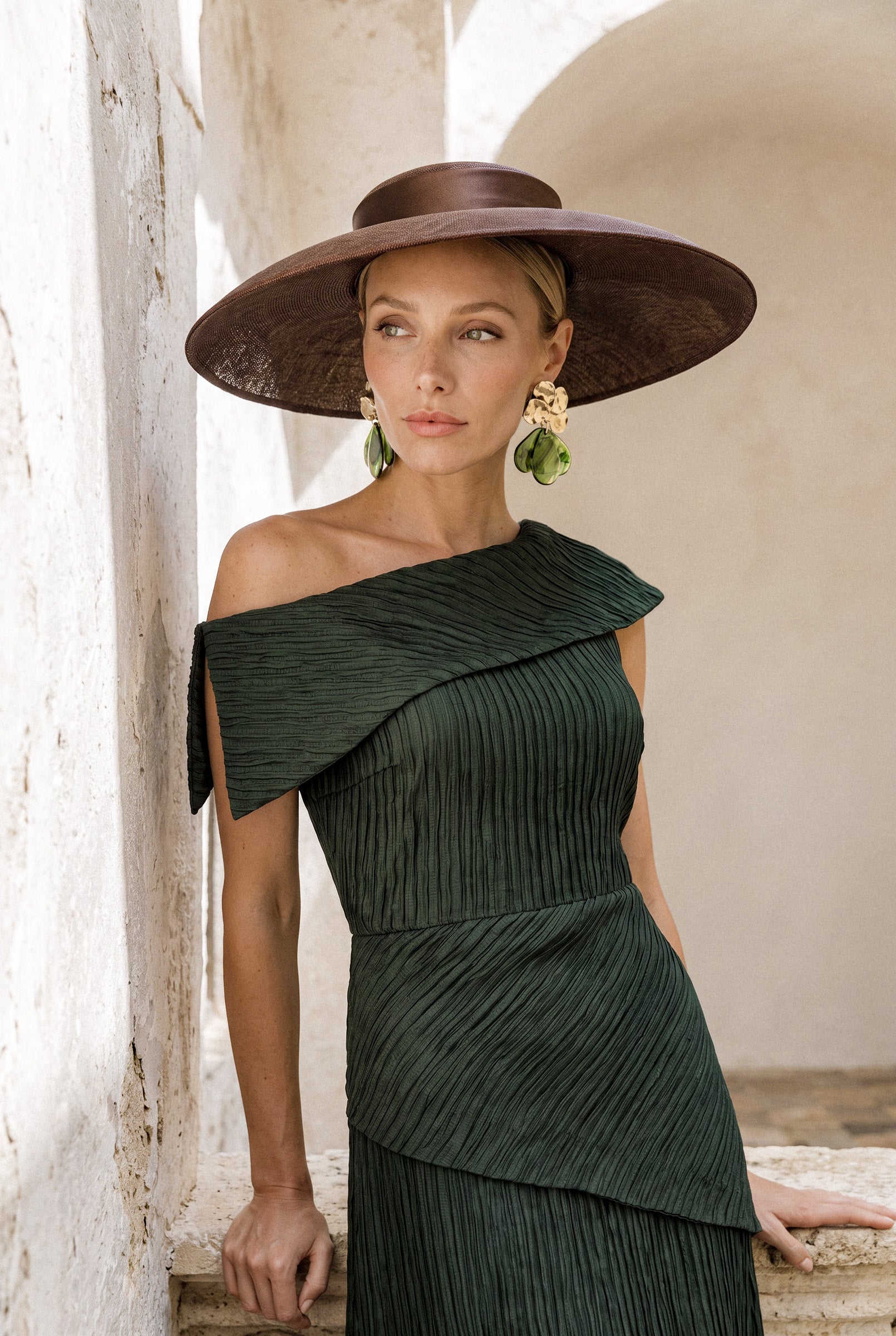 Yasmin verde oscuro - Vestidos de invitada para bodas y eventos | Cho Atelier