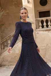 Yamila azul marino - Vestidos de invitada para bodas y eventos | Cho Atelier