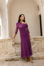 Gisella morado - Vestidos de invitada para bodas y eventos | Cho Atelier