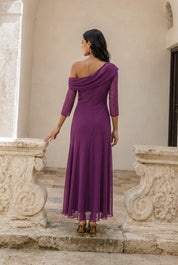 Gisella morado - Vestidos de invitada para bodas y eventos | Cho Atelier