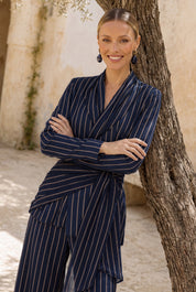 Latifa chaqueta azul marino - Vestidos de invitada para bodas y eventos | Cho Atelier