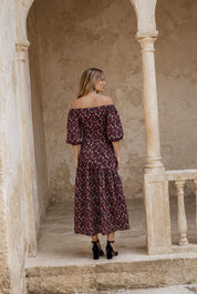 Olaya falda estampado - Vestidos de invitada para bodas y eventos | Cho Atelier
