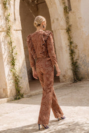 Pantalón Gardenia caldera - Vestidos de invitada para bodas y eventos | Cho Atelier
