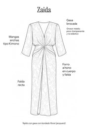 Zaida granate - Vestidos de invitada para bodas y eventos | Cho Atelier
