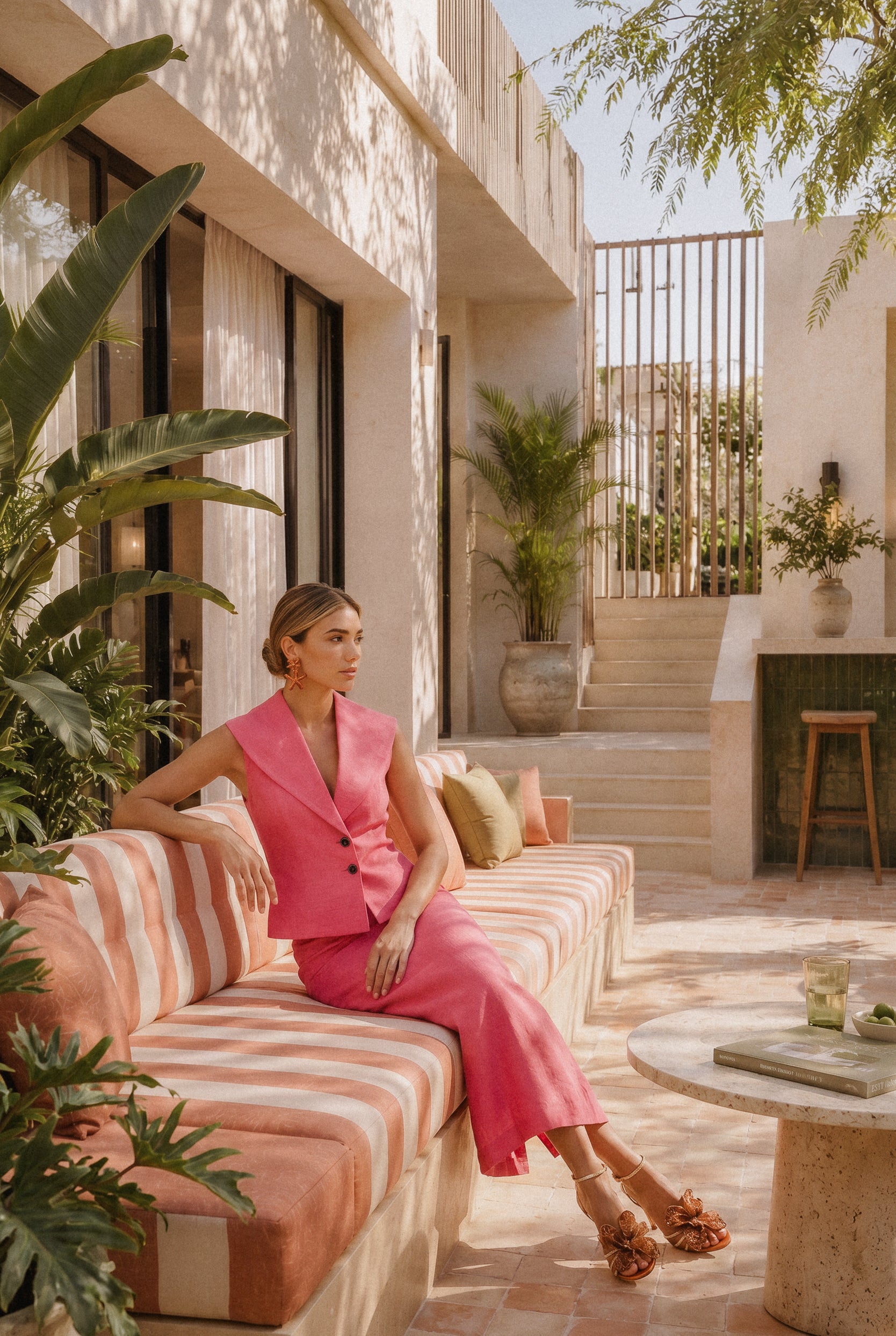 Falda Guadalupe coral - Vestidos de invitada para bodas y eventos | Cho Atelier