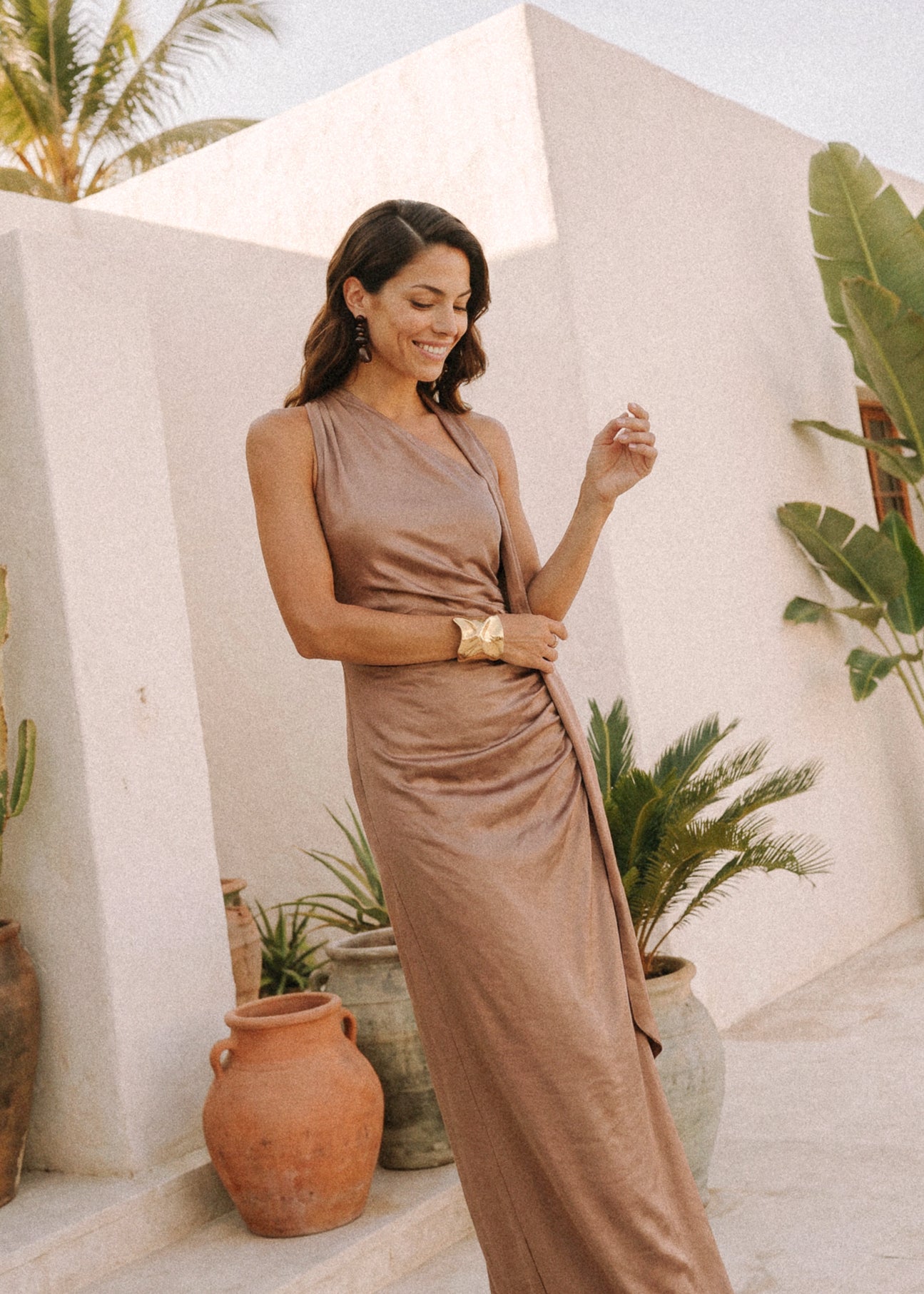 Nicole bronce - Vestidos de invitada para bodas y eventos | Cho Atelier