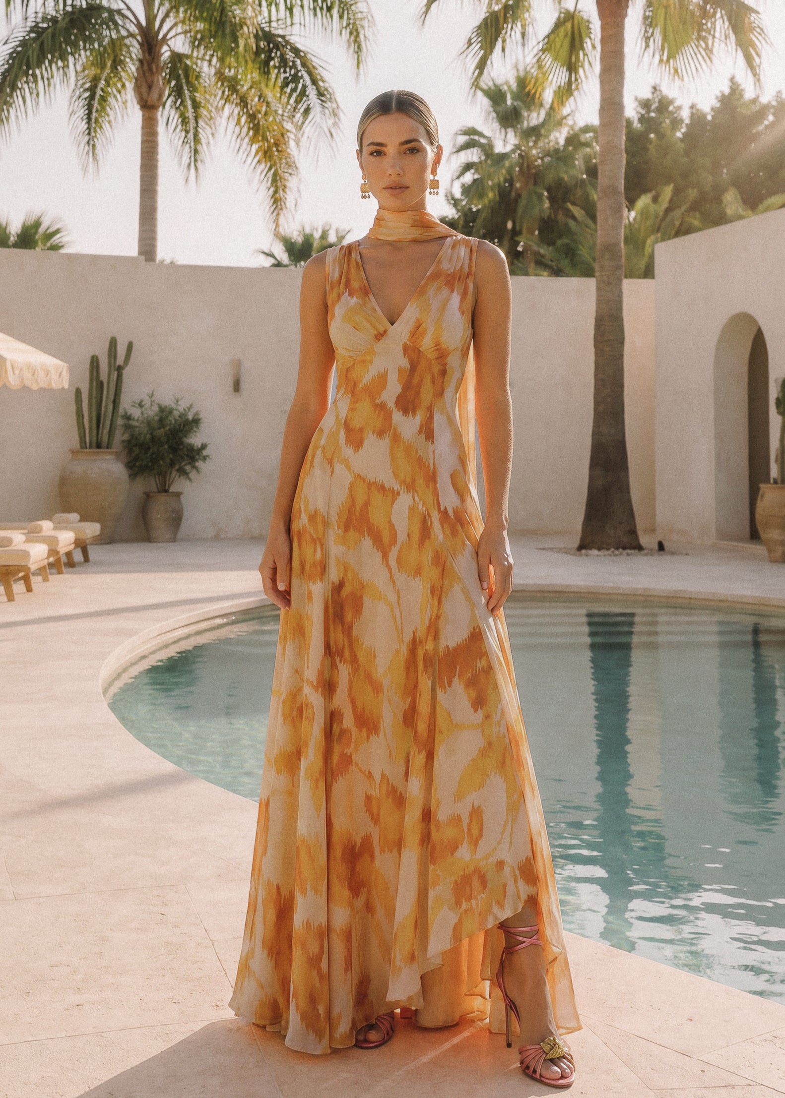 Selena beige - Vestidos de invitada para bodas y eventos | Cho Atelier