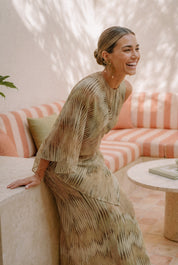 Miranda estampado verde