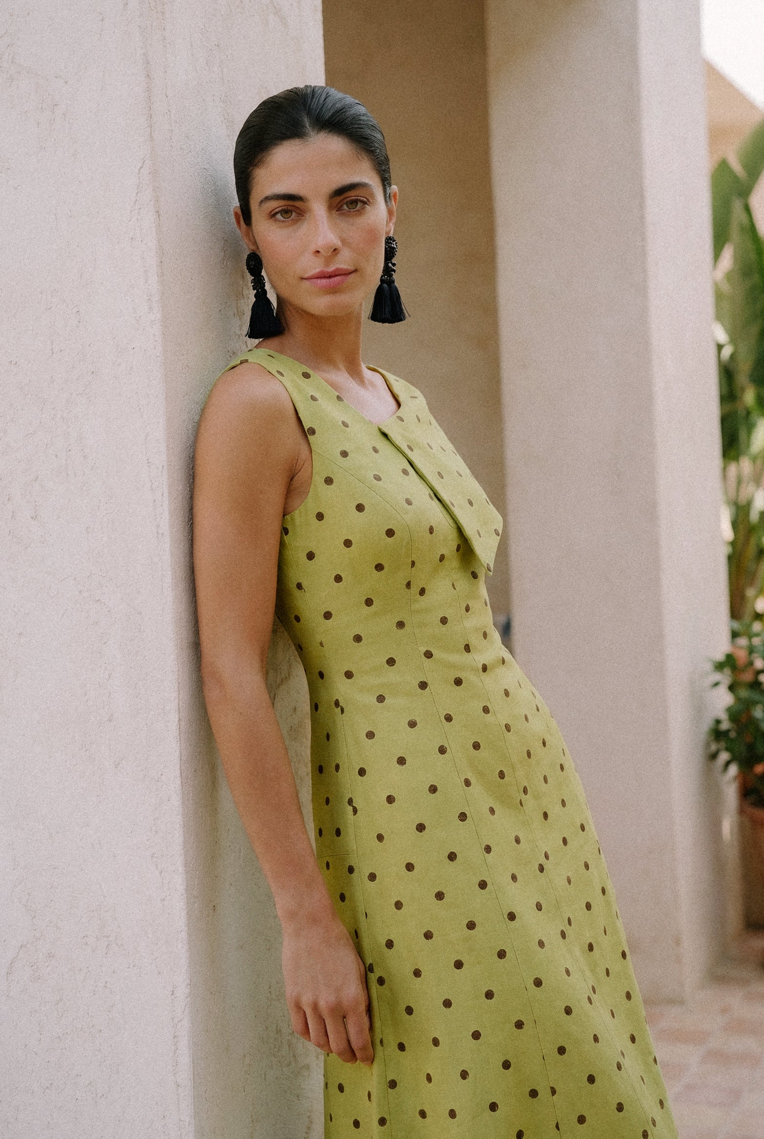 Emily lunares - Vestidos de invitada para bodas y eventos | Cho Atelier