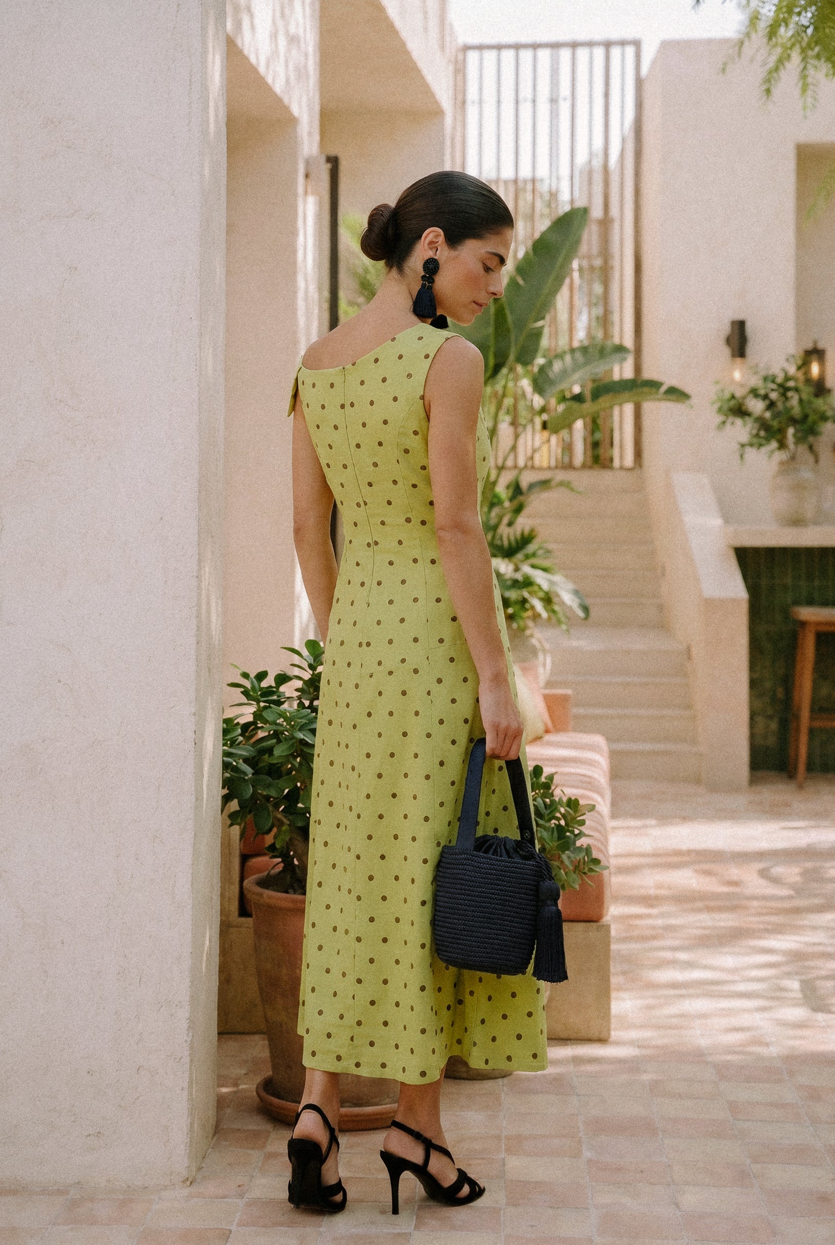 Emily lunares - Vestidos de invitada para bodas y eventos | Cho Atelier