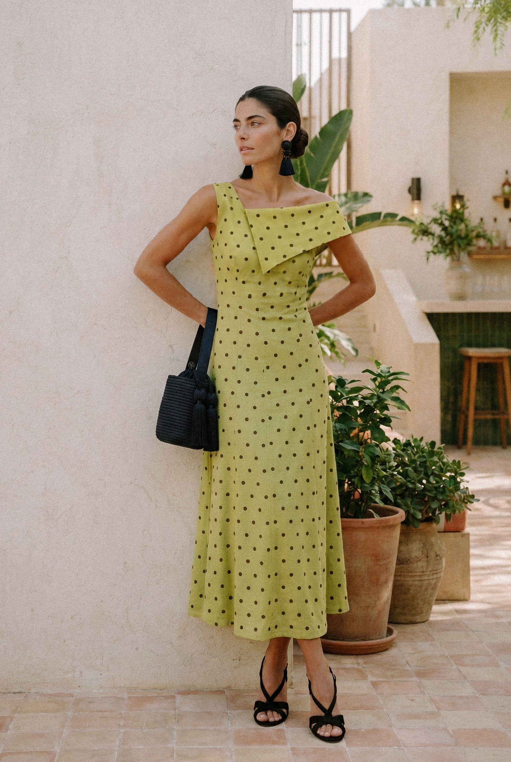 Emily lunares - Vestidos de invitada para bodas y eventos | Cho Atelier
