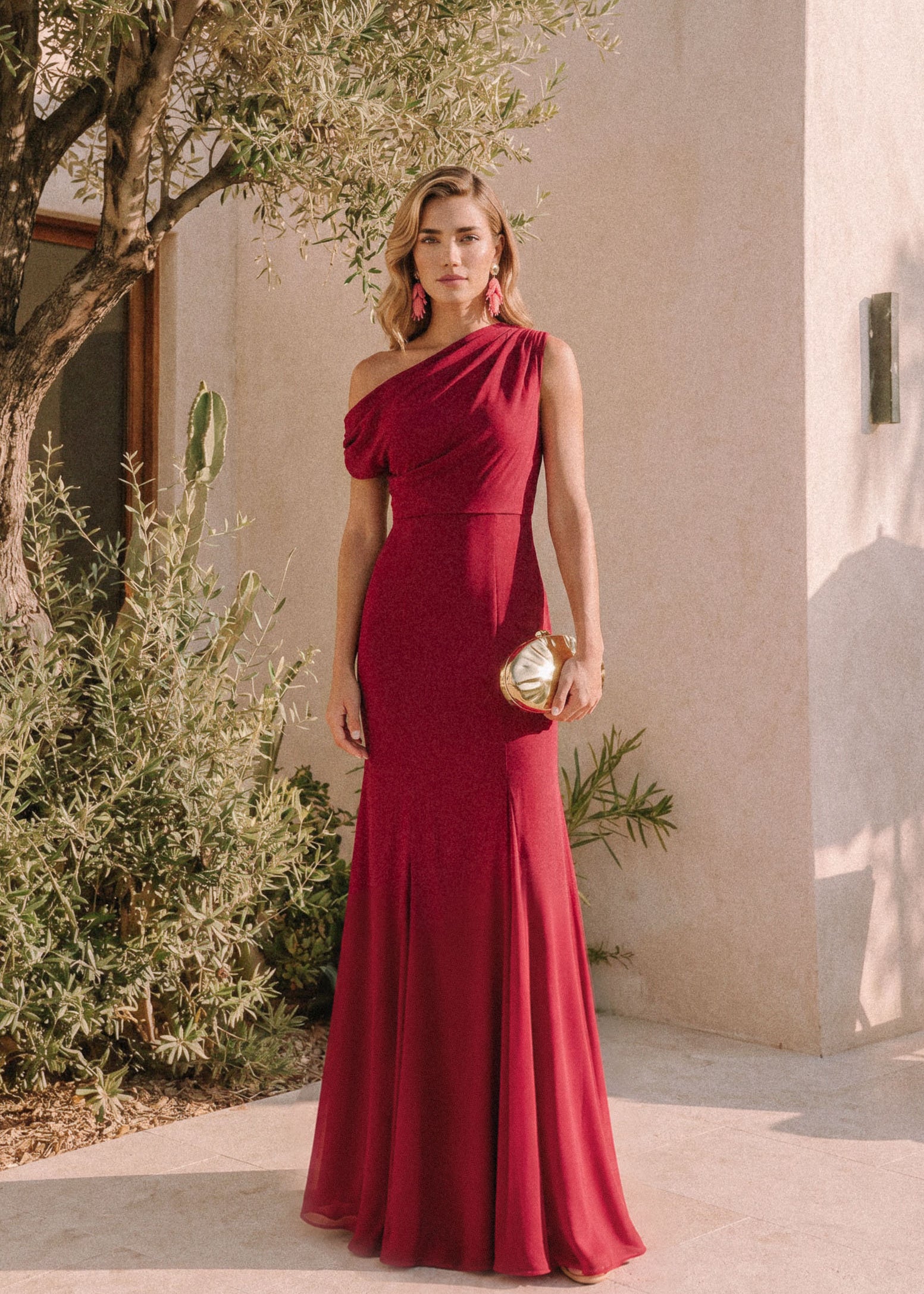 Eloisa rojo - Vestidos de invitada para bodas y eventos | Cho Atelier