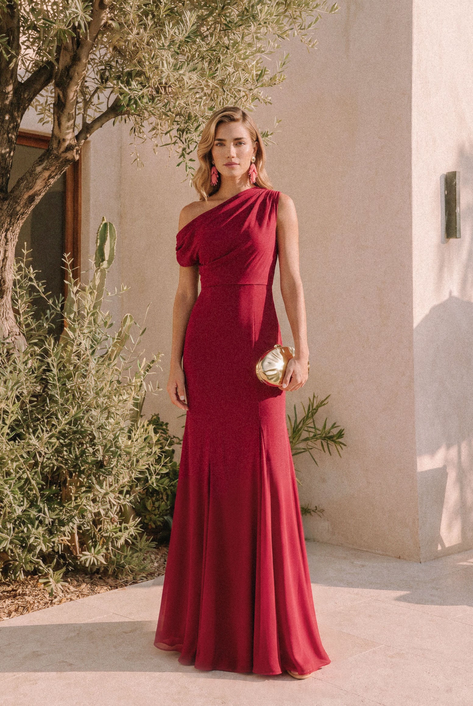 Eloisa rojo - Vestidos de invitada para bodas y eventos | Cho Atelier