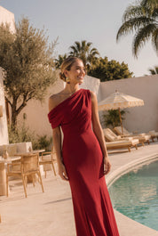 Eloisa rojo - Vestidos de invitada para bodas y eventos | Cho Atelier