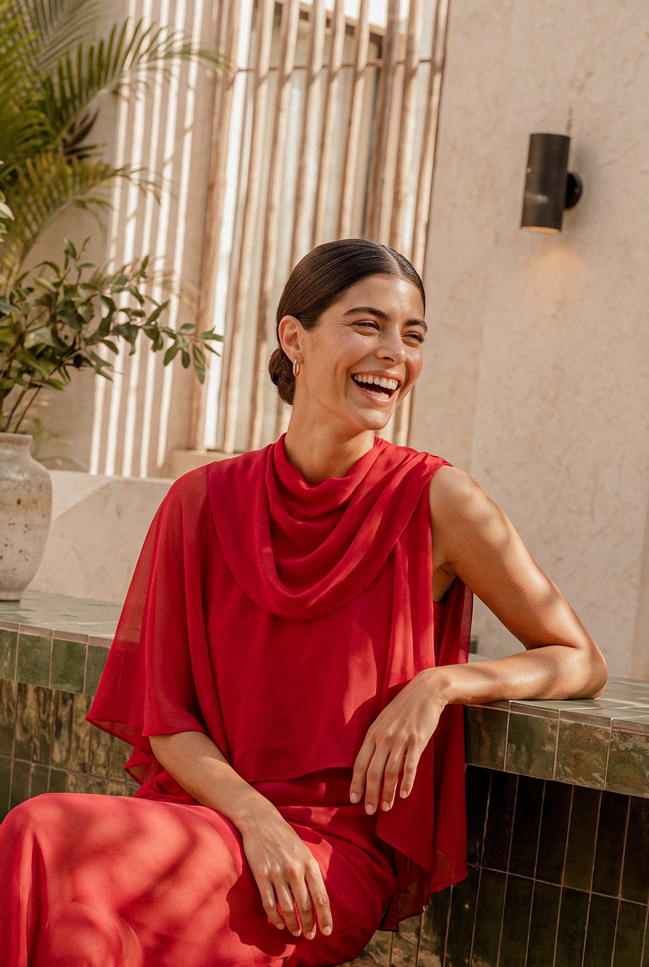Orquidea rojo - Vestidos de invitada para bodas y eventos | Cho Atelier